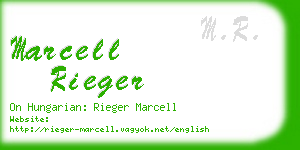 marcell rieger business card
